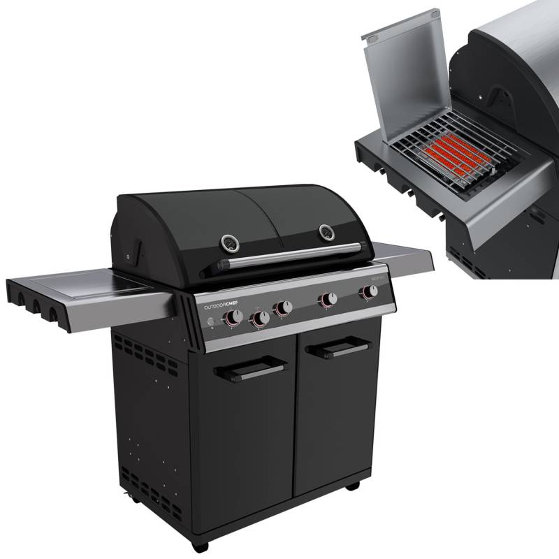 Outdoorchef Dualchef 425 G BZ Gasgrill mit 900°C BLAZING ZONE Infrarotbrenner