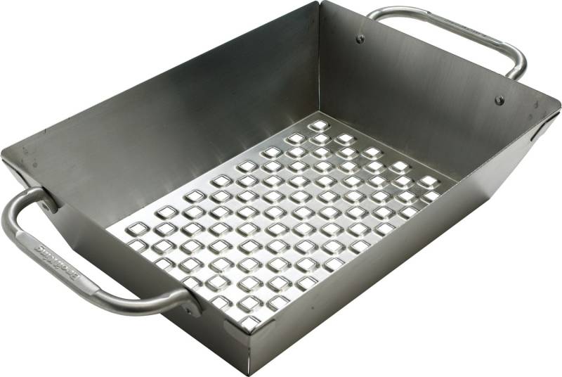 Broil King Imperial Gemüse Grillkorb Edelstahl / 33,5 x 24,5 x 8,5 cm