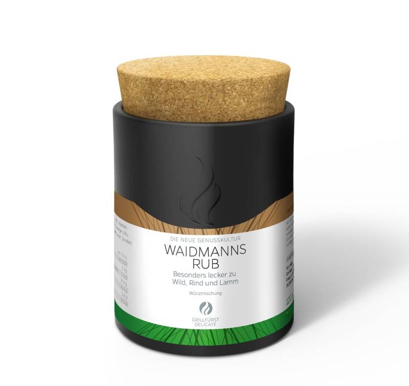 Grillfürst Wild-Gewürzmischung in Keramikdose - Waidmanns Rub - 120g