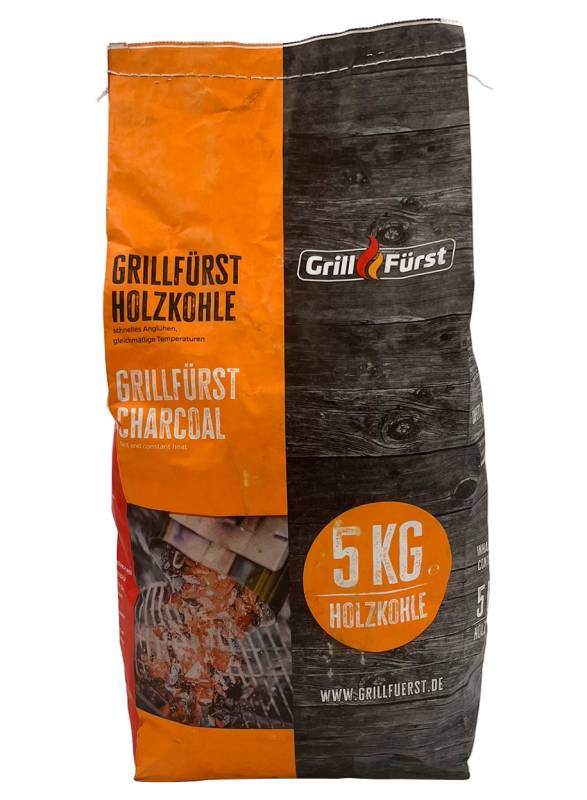 Grillfürst Holzkohle 5kg - aus ökologisch wertvoller Produktion - 100% Eindringerbusch aus Namibia