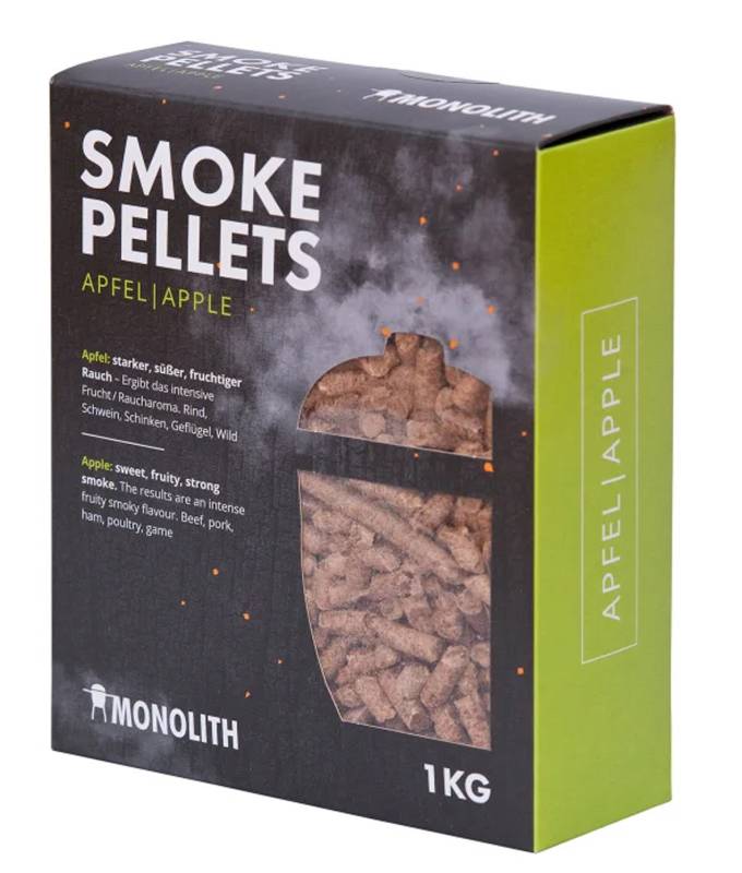 Monolith Smoke Pellets / Grillpellets Apfel (Apple) 1kg Karton