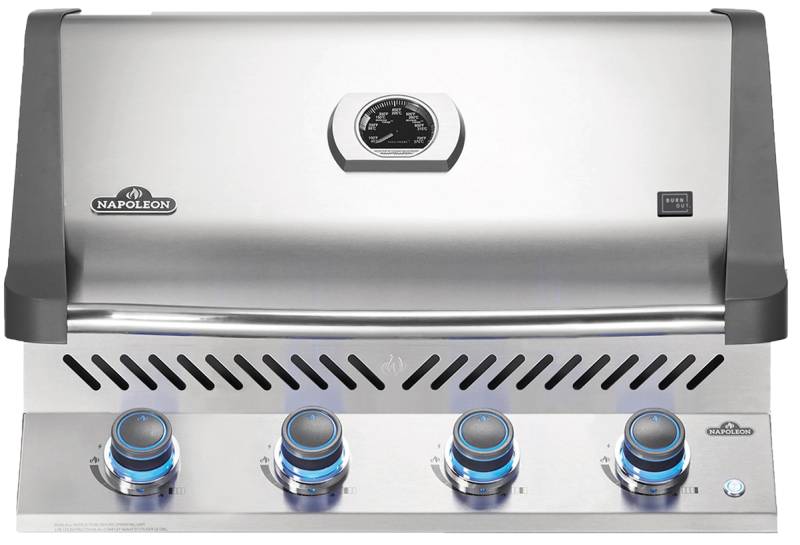 Napoleon Prestige 500 Edelstahl Einbaugrill inkl. SIZZLE ZONE - Burnout Kitchen Sonderedition