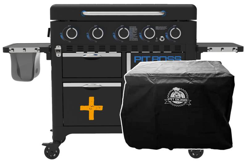 Pit Boss Plancha Grill Ultimate Plancha 5-Brenner Grillstation - inkl. Abdeckhaube